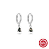 Wholesale S925 Sterling Silver Geometric Agate Lapis Lazuli Women's Elegant Luxury Earrings With Electroplating