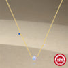 Wholesale S925 Sterling Silver Geometric All Match Diamond Encrusted Fashion Necklace With Electroplating And O Chain