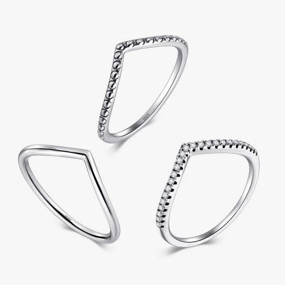 Wholesale S925 Sterling Silver Geometric Arrow Inlaid Zircon Ring For Women Light Luxury And Trendy Simple Design