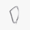 Wholesale S925 Sterling Silver Geometric Arrow Inlaid Zircon Ring For Women Light Luxury And Trendy Simple Design