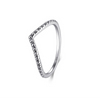 Wholesale S925 Sterling Silver Geometric Arrow Inlaid Zircon Ring For Women Light Luxury And Trendy Simple Design