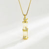 Wholesale S925 Sterling Silver Geometric Bamboo Women's Necklace