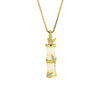 Wholesale S925 Sterling Silver Geometric Bamboo Women's Necklace