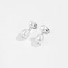 Wholesale S925 Sterling Silver Geometric Baroque Asymmetrical Specialshaped Beads Freshwater Pearl Earrings For Women