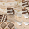 Wholesale S925 Sterling Silver Geometric Baroque Natural Freshwater Pearl Earrings For Women With Electroplating