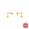 Wholesale S925 Sterling Silver Geometric Baroque Pearl Earrings With Diamondstudded And Electroplating Design