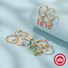 Wholesale S925 Sterling Silver Geometric Butterfly Earrings With Zirconia Design Classic Elegant And All Match Unisex