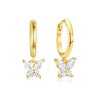 Wholesale S925 Sterling Silver Geometric Butterfly Earrings With Zirconia Design Classic Elegant And All Match Unisex