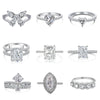 Wholesale S925 Sterling Silver Geometric Butterfly Ring With High Carbon Diamond Electroplated Fashion Jewelry For Women