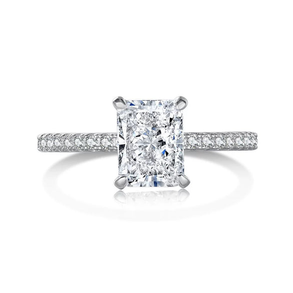 Wholesale S925 Sterling Silver Geometric Butterfly Ring With High Carbon Diamond Electroplated Fashion Jewelry For Women