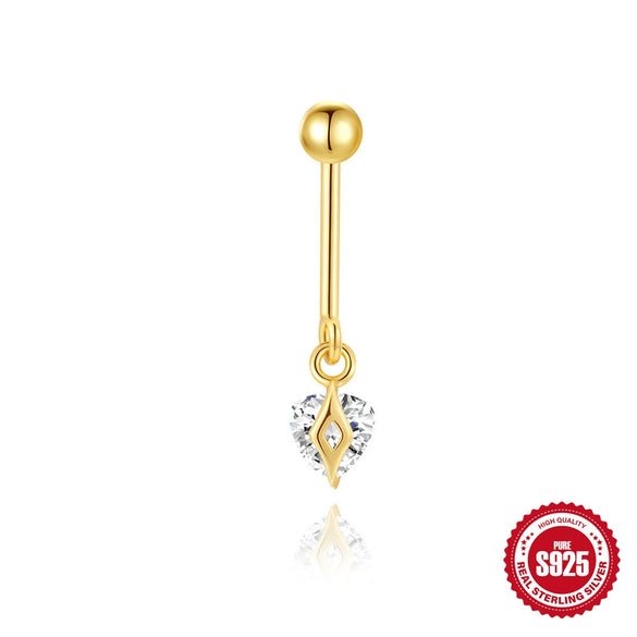 Wholesale S925 Sterling Silver Geometric Butterfly Star Moon Sunflower Zirconia Cartilage Spiral Tassel Piercing Earrings For Unisex