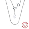 Wholesale S925 Sterling Silver Geometric Calendered Chain Necklace Electroplated