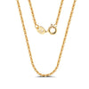 Wholesale S925 Sterling Silver Geometric Calendered Chain Necklace Electroplated