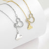 Wholesale S925 Sterling Silver Geometric Cartoon Mouse Bear Necklace