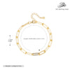Wholesale S925 Sterling Silver Geometric Chain Bracelet For Women With Electroplating Design