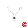 Wholesale S925 Sterling Silver Geometric Charm Cross Chain Pendant Earrings For Women With Simple Design Sense