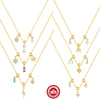 Wholesale S925 Sterling Silver Geometric Charm Necklace With Detachable Pendant And O Chain Electroplated