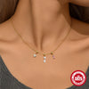 Wholesale S925 Sterling Silver Geometric Charm Necklace With Detachable Pendant And O Chain Electroplated