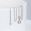 Wholesale S925 Sterling Silver Geometric Clavicle Chain Necklace Electroplated