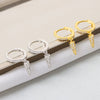 Wholesale S925 Sterling Silver Geometric Cone Ear Buckle Earrings