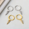 Wholesale S925 Sterling Silver Geometric Cone Ear Buckle Earrings