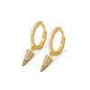 Wholesale S925 Sterling Silver Geometric Cone Ear Buckle Earrings