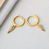 Wholesale S925 Sterling Silver Geometric Cone Ear Buckle Earrings