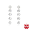 Wholesale S925 Sterling Silver Geometric Creative All Match Tassel Long Drop Earrings For Women