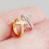 Wholesale S925 Sterling Silver Geometric Cross Earring With Zirconia Design Unisex And Trendy