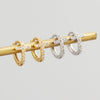 Wholesale S925 Sterling Silver Geometric Cross Earring With Zirconia Design Unisex And Trendy