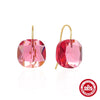 Wholesale S925 Sterling Silver Geometric Crystal Earrings For Women Electroplated Simple Style