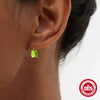 Wholesale S925 Sterling Silver Geometric Crystal Earrings For Women Electroplated Simple Style