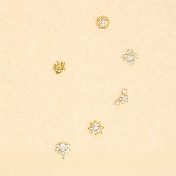 Wholesale S925 Sterling Silver Geometric Cylindrical Spiral Flat Head Cartilage Puncture Ear Nail With Environmentally Friendly Plating Ear Jewelry