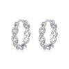 Wholesale S925 Sterling Silver Geometric Design Fashionable High Grade Earrings For Women With Seiko Craftsmanship