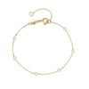Wholesale S925 Sterling Silver Geometric Design Fourclaw Pearl Overlapped Diamond Elegant Allmatch Women's Bracelet