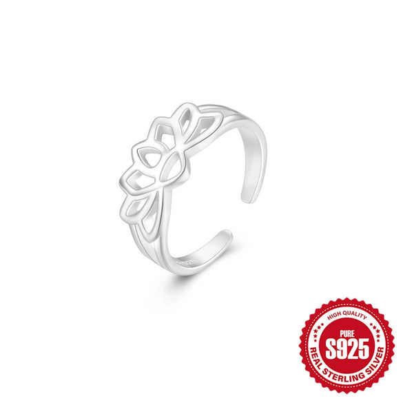 Wholesale S925 Sterling Silver Geometric Design Women's Toe Ring