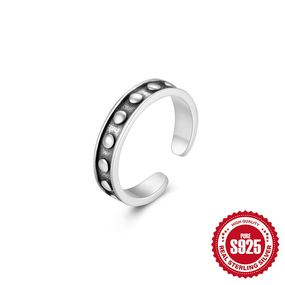 Wholesale S925 Sterling Silver Geometric Design Women's Toe Ring