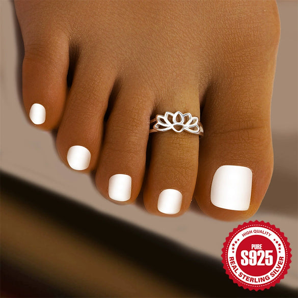 Wholesale S925 Sterling Silver Geometric Design Women's Toe Ring