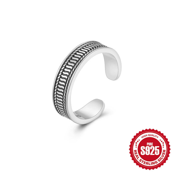 Wholesale S925 Sterling Silver Geometric Design Women's Toe Ring