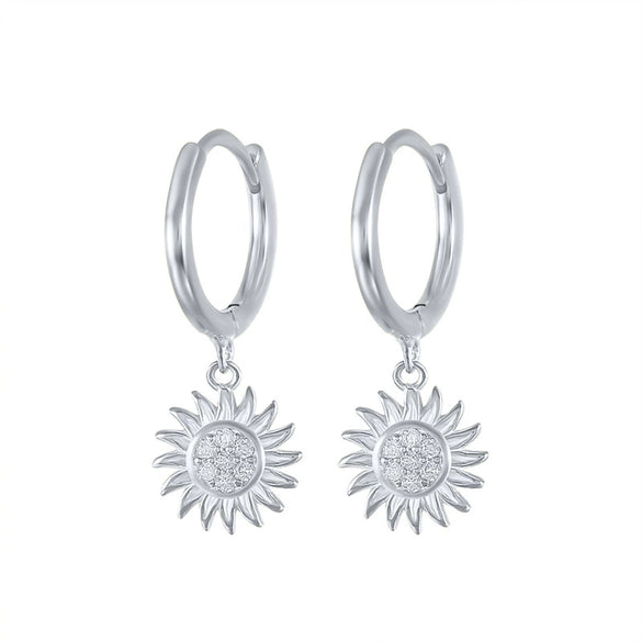 Wholesale S925 Sterling Silver Geometric Devil's Eye Blue Eyes Ear Buckle Earrings Electroplated Ear Jewelry For Women Fashion Retro