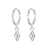 Wholesale S925 Sterling Silver Geometric Devil's Eye Blue Eyes Ear Buckle Earrings Electroplated Ear Jewelry For Women Fashion Retro