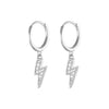 Wholesale S925 Sterling Silver Geometric Devil's Eye Blue Eyes Ear Buckle Earrings Electroplated Ear Jewelry For Women Fashion Retro
