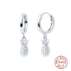 Wholesale S925 Sterling Silver Geometric Devil's Eye Blue Eyes Ear Buckle Earrings Electroplated Ear Jewelry For Women Fashion Retro