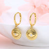Wholesale S925 Sterling Silver Geometric Devil's Eye Ear Ring With Zirconia Design For Women