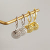 Wholesale S925 Sterling Silver Geometric Devil's Eye Totem Electroplated Earrings For Women