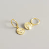 Wholesale S925 Sterling Silver Geometric Devil's Eye Totem Electroplated Earrings For Women