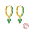 Wholesale S925 Sterling Silver Geometric Diamond Embedded Light Luxury Elegant All Match Earring Ear Buckle For Women
