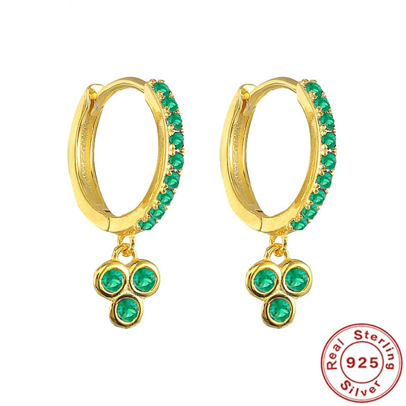 Wholesale S925 Sterling Silver Geometric Diamond Embedded Light Luxury Elegant All Match Earring Ear Buckle For Women