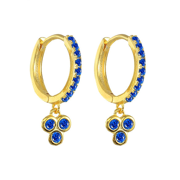 Wholesale S925 Sterling Silver Geometric Diamond Embedded Light Luxury Elegant All Match Earring Ear Buckle For Women