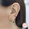Wholesale S925 Sterling Silver Geometric Diamond Embedded Light Luxury Elegant All Match Earring Ear Buckle For Women